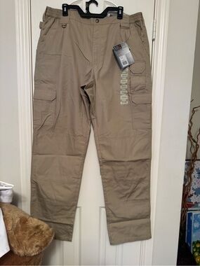 5.11 Tactical Men’s Tan Cargo Pants with Utility Pockets